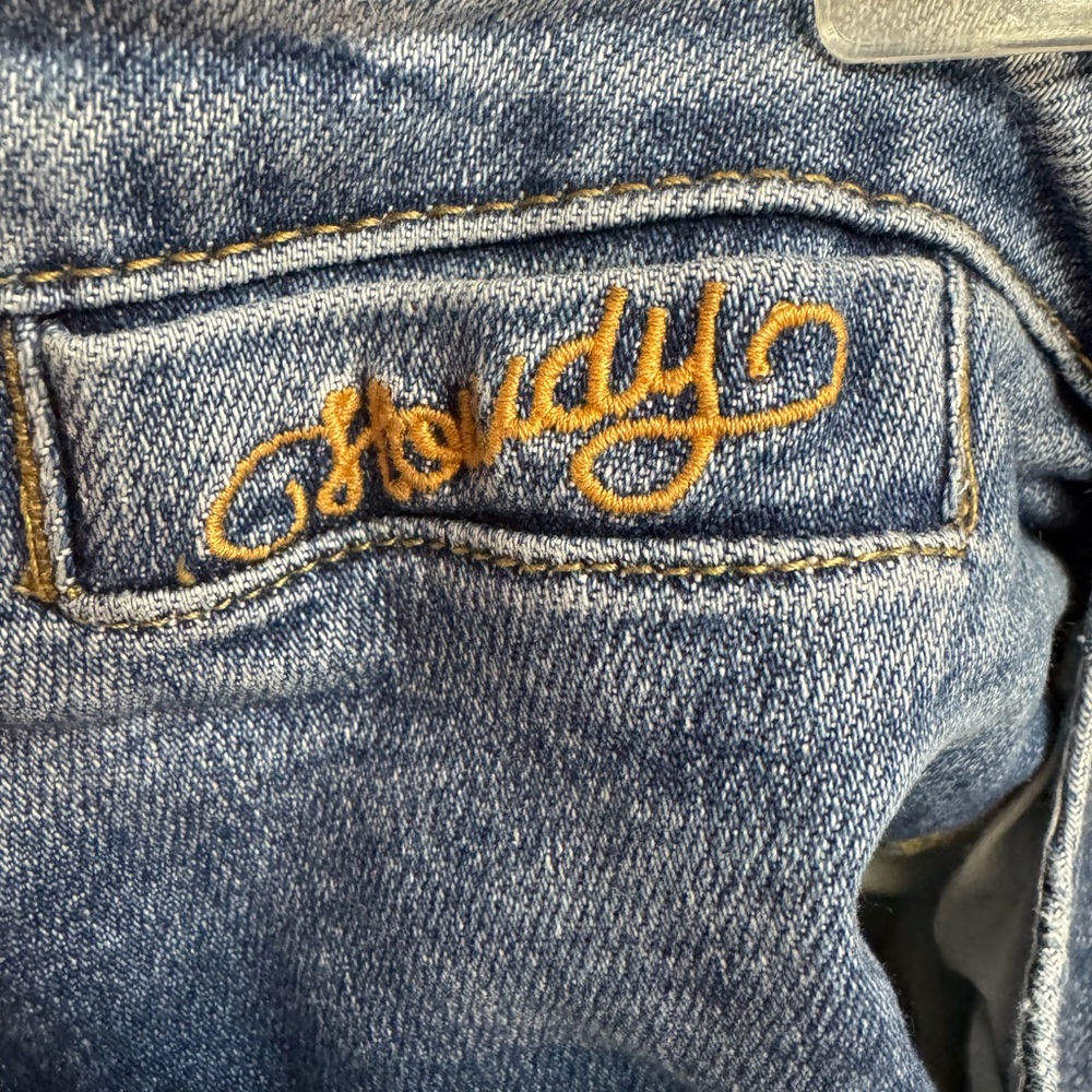 Stylish Blue Distressed Jeans - Judy Blue Howdy - Picture 5 of 6